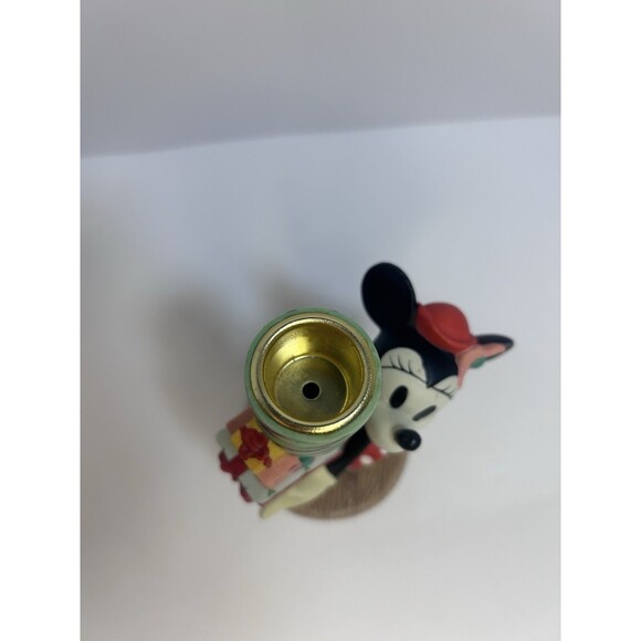 Vintage Minnie Mouse Candle Holder W/ Presents 1995 Figurine Disney Collectible - Picture 7 of 8